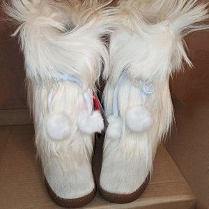 Pajar Women's Nicky Fur and Calf Hair Pom-Pom Wint